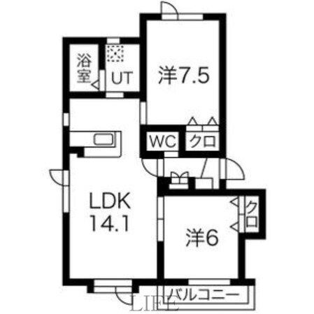 ＣＡＬＭ　ＨＯＵＳＥ　Ⅰの物件間取画像